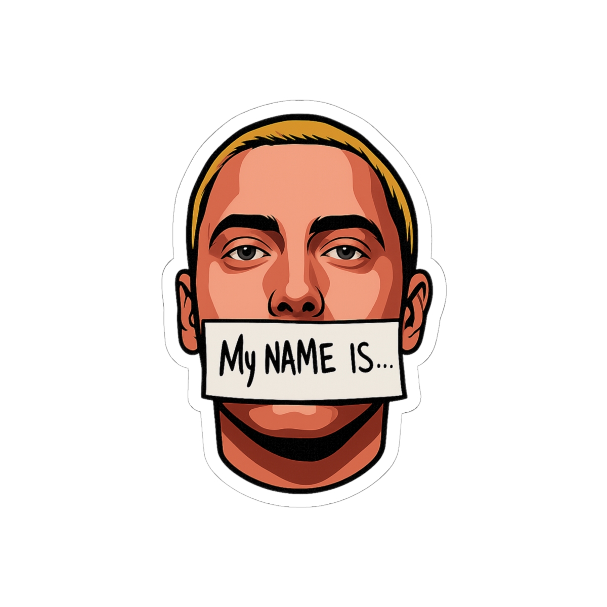 Eminem Rap Icon Sticker | Bold Vinyl Decal