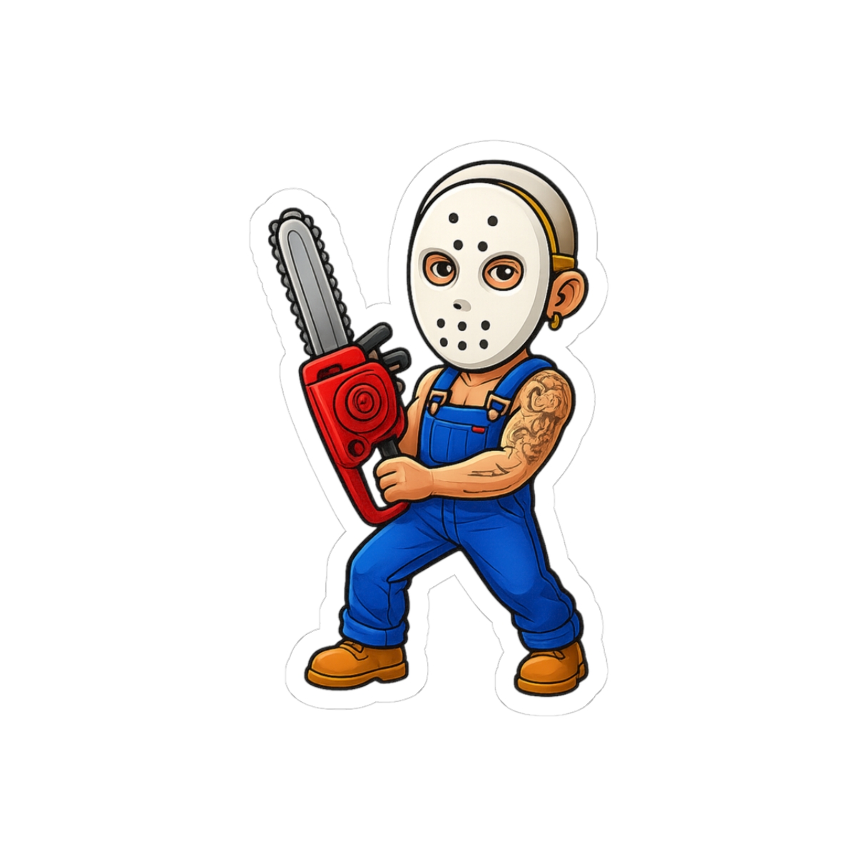 Eminem Chainsaw Sticker | Funny Rap Decal - alternate angle 1, merchandise