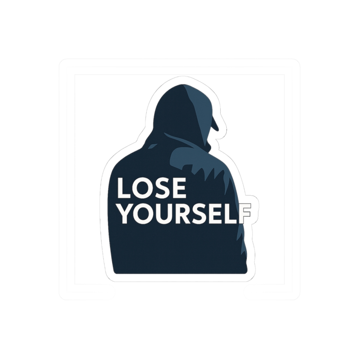 Eminem Lose Yourself Sticker | Bold Hip-Hop Illustration Decal - alternate angle 1, merchandise