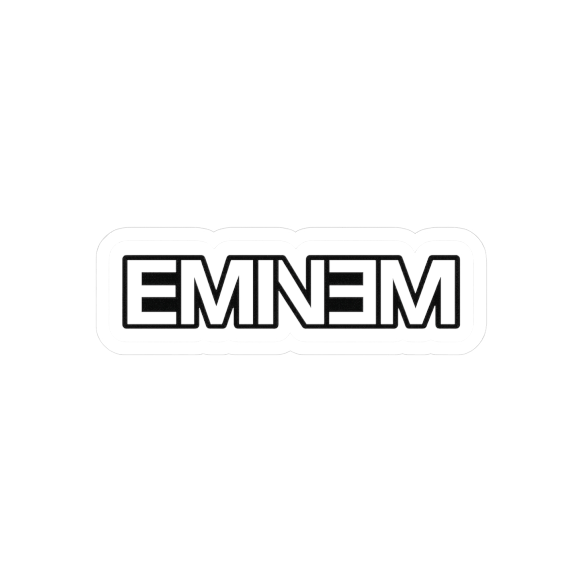 Eminem Portrait Sticker | Bold Vinyl Decal - alternate angle 2, merchandise