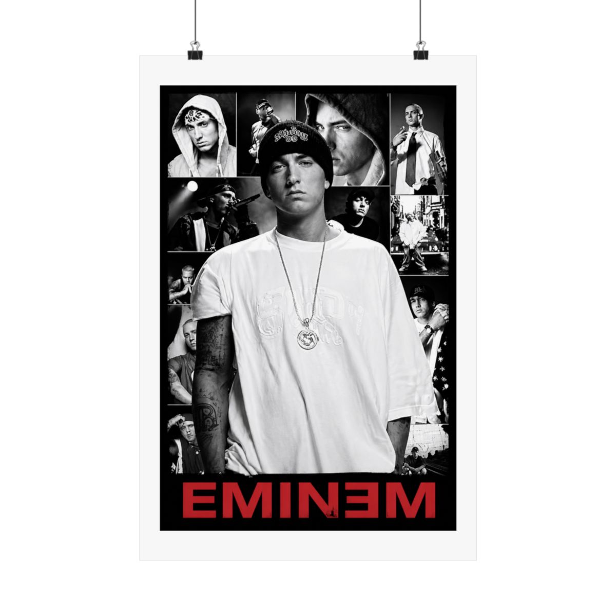 Eminem Collage Poster 36 x 24 Inches - alternate angle 2, merchandise