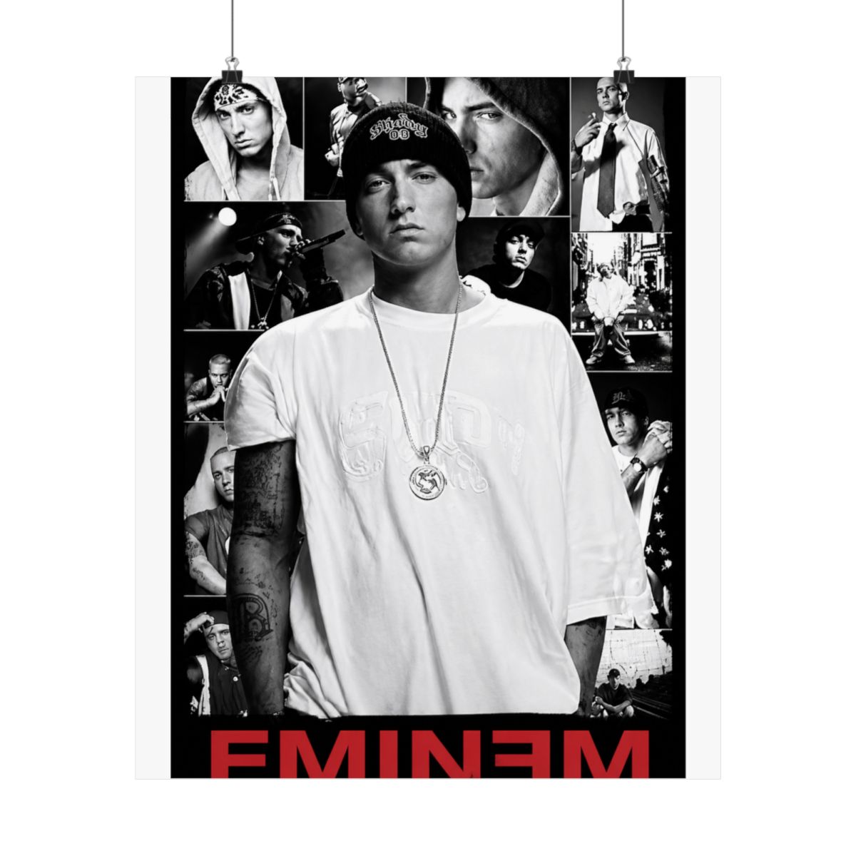 Eminem Collage Poster 36 x 24 Inches - alternate angle 4, merchandise