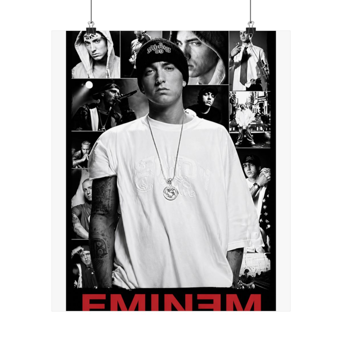 Eminem Collage Poster 36 x 24 Inches - alternate angle 3, merchandise