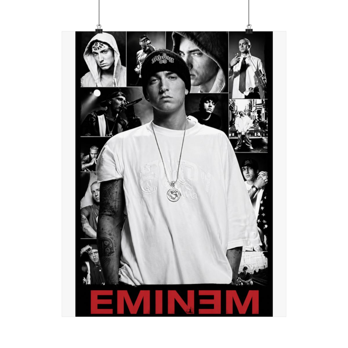 Eminem Collage Poster 36 x 24 Inches - alternate angle 5, merchandise