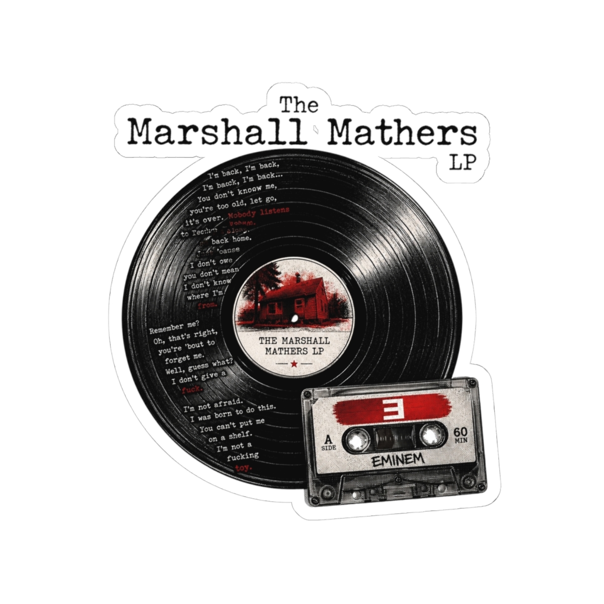 Classic Rap Album Aesthetic Sticker | Vintage Music Fan Decal