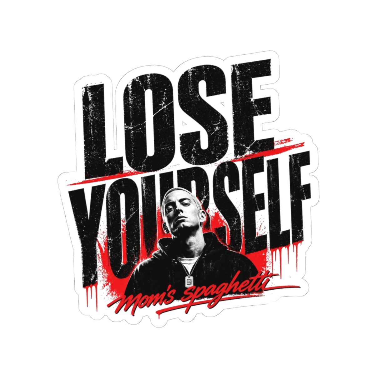 Eminem "Lose Yourself" Sticker - alternate angle 2, merchandise